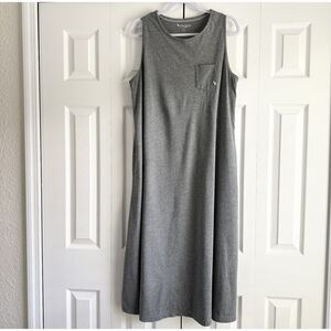 Koolaburra by UGG Dress Size XL Gray Sleeveless Midi Casual Minimalist Normcore